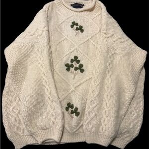 Acorn Pure Wool Shamrock Sweater ☘️